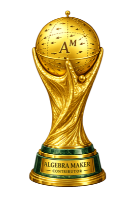 The Algebra Maker Contributor trophy