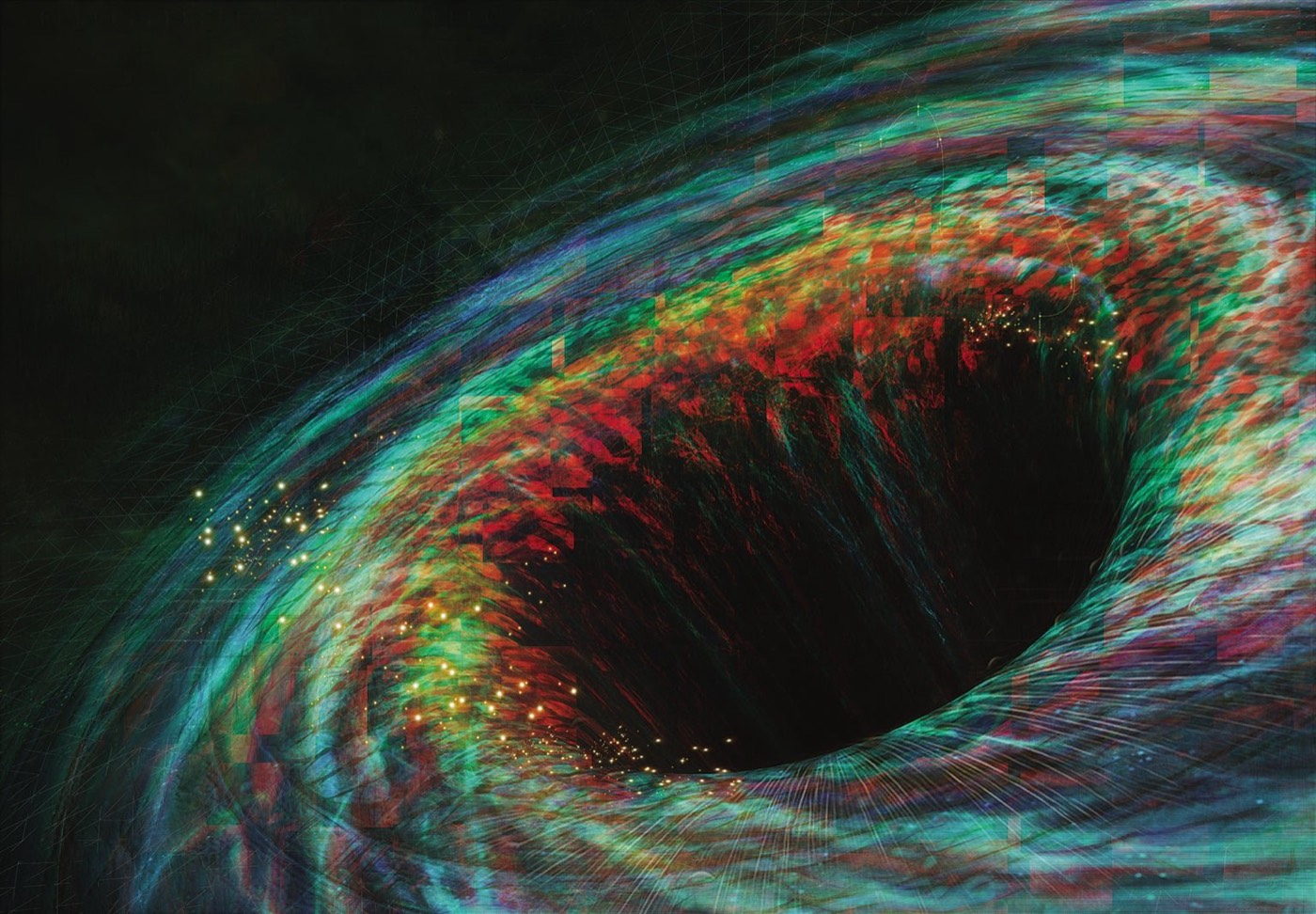 Vortex around a black hole